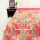 Pink Twin Size Paisley Floral Kantha Quilted Blanket Throw
