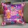 24X24" Pink Boho Patchwork Decorative & Accent Throw Pillow Cover