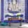 Purple OM and Deity Shiva Tapestry, Yoga Batik Wall Hanging 