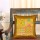 16" Yellow Gold Floral Patchwork Indian Silk Brocade Throw Pillow Cover