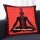 Red Decorative Yoga Meditation OM AUM Chakras 16X16 Tie Dye Pillow Cover