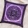 Decorative Purple Tibetan OM Symbol Tie Dye Pillow Case 16X16 Inch