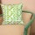 16" X 16" Parrot Green Decorative Zig Zag Ikat Throw Pillow Cover