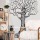 Black and White Desert Tree Cotton Tapestry Wall Hanging
