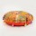 32" Orange Multi Handcrafted Patchwork Round Floor Cushion Cover