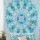 Sea Green Zumba Floral Medallion Circle Cotton Tapestry
