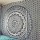 Grey & Black Floral Ombre Medallion Tapestry Bedding Throw