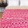 Pink Cotton Handmade ZigZag Patterned Ikat Kantha Quilt Throw