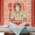 Red OM Lord Shiva Wall Tapestry, Yoga and Meditation Wall Hanging 