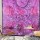 Pink & Purple The Moon Tarot Tapestry wall hanging