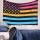 ON SALE!! Twin Size Colorful Multi Tie Dye American Flag Tapestry