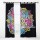 Black Multi Tie Dye Lotus Mandala Tapestry Curtain Panel Pair 