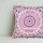 Pink Purple Pom Pom New Ombre Mandala Throw Pillow Cover