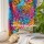 Multi Auspicious Hindu OM AUM Chakra Tie Dye Tapestry