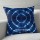 Decorative Ring Shibori Designer Indigo Pillow Cover 16X16 Inch