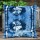Turquoise Decorative Medallion Shibori Design Indigo Throw Pillow Cover 16X16 Inch