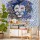 Lion Abstract Face Portrait Tapestry Wall Hanging Bedspread Wall Art Home Decor