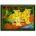 Riverside Sitting Indian Tiger Couple Cotton Fabric Wall Poster
