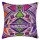 Purple Turkish Geometric Cotton Throw Pillow Cover 16X16 Inch
