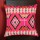 Pink Tribal Art Work Bohemian Throw Pillow Cover 16X16 Inch