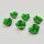 Gift Set of Green Rose Shaped Decorative Floating Fragrance Candle Set of 6