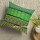 Unique Colorful Green Boho Accent Silk Square Pillow Cover 16X16 Inch