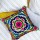 Beige Floral Mandala Suzani Embroidered Cushion Cover 40X40 Cm