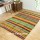 Yellow Multicolored Indian Chindi Area Rug 3.5 x 5.3 ft Rug
