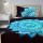 Turquoise Blue Rangoli Mandala Duvet Cover Set with One Pillow Sham