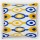 Yellow & Blue Colorful Geometric Square Throw Pillow Cover