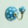 Turquoise & White Polka Dots Indian Ceramic Wall Hook