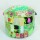 Parrot Green Indian Boho Round Patchwork Pouf Ottoman Cover