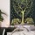 Black & Gold Valentine Love Tree Tapestry Wall Hanging