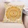 Yellow & Brown Mandala Tapestry Square Throw Pillow Case 16X16