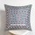 Grey Square Boho Mirror Embroidered Cushion Cover