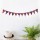 Multi Floral Leaves Printed Boho Fabric Bunting Banner