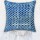 Block Printed Indigo Cushion Cover 16X16 Inch Cotton Rugs Thick Fabric Throw Pillow