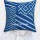 Oriental Indigo Blue Square Throw Pillow Cover 16X16 Inch
