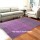100% Cotton Handmade Purple Chindi Area Rag Rugs Mat Large Carpet 3x6 Ft