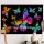 Purple Turquoise Multicolored Butterfly Cotton Fabric Wall Poster Tapestry