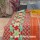 Green Orange Reversible Floral Print Supreme Vintage Kantha Quilt Blanket Throw