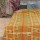 Yellow Orange Reversible Indian Supreme Cotton Kantha Quilt Blanket Throw
