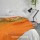 Yellow & Orange Round Circle Print Reversible Cotton Kantha Quilt Blanket Throw