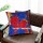 Blue & Red Decorative Boho Accent 20X20 Kantha Square Throw Pillow Cover