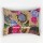Beige Multicolored Tropicana Floral Bohemian Kantha Quilted Standard Size Pillowcase - Set of Two