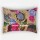 Beige Multicolored Tropicana Floral Bohemian Kantha Quilted Standard Size Pillowcase - Set of Two