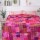Pink Multi Patchwork Silk Patola Kantha Quilt - Twin Size