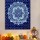 Blue & Silver Lotus Mandala Tapestry - Poster Size 30X45 Inch