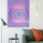Pink Purple Ombre Medallion Tapestry - Poster Size 30X45 Inch