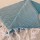 Turquoise White Zig Zag Chevron Boho Cotton Throw Blanket with Tassel Fringes - 50 x 70 Inch for Everyday Use